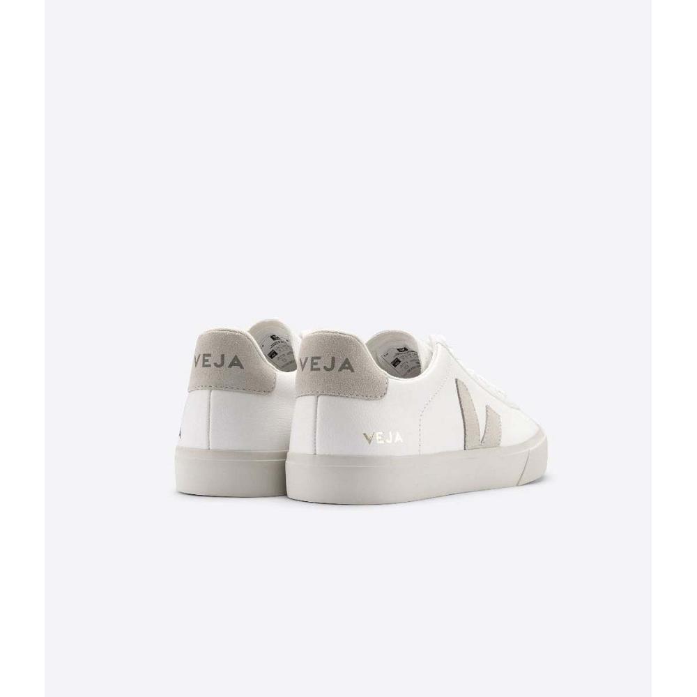 Veja CAMPO CHROMEFREE Low Tops Sneakers Dame White/Beige | NO 594JPQ